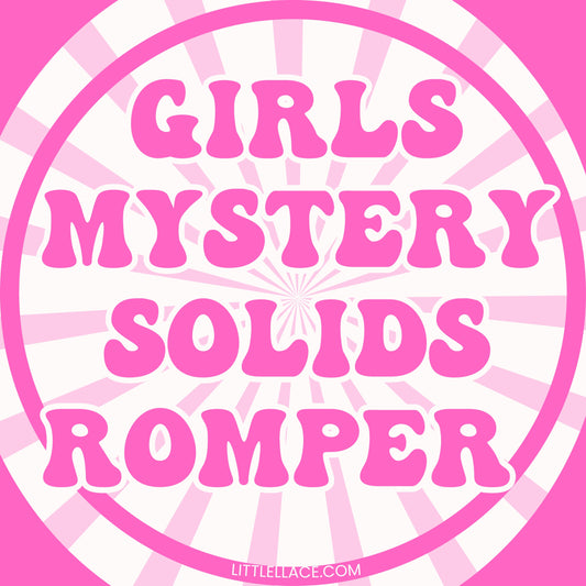 Girls Mystery Solid Romper