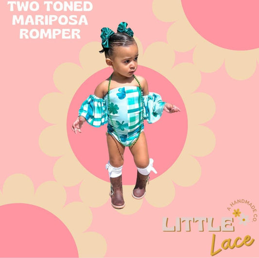 Custom Two Toned Mariposa Romper