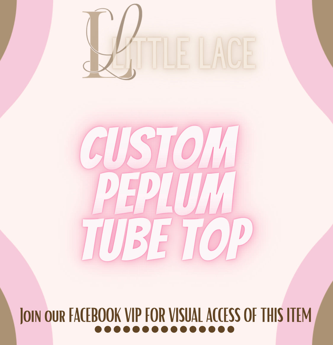 Custom Peplum Tube Top