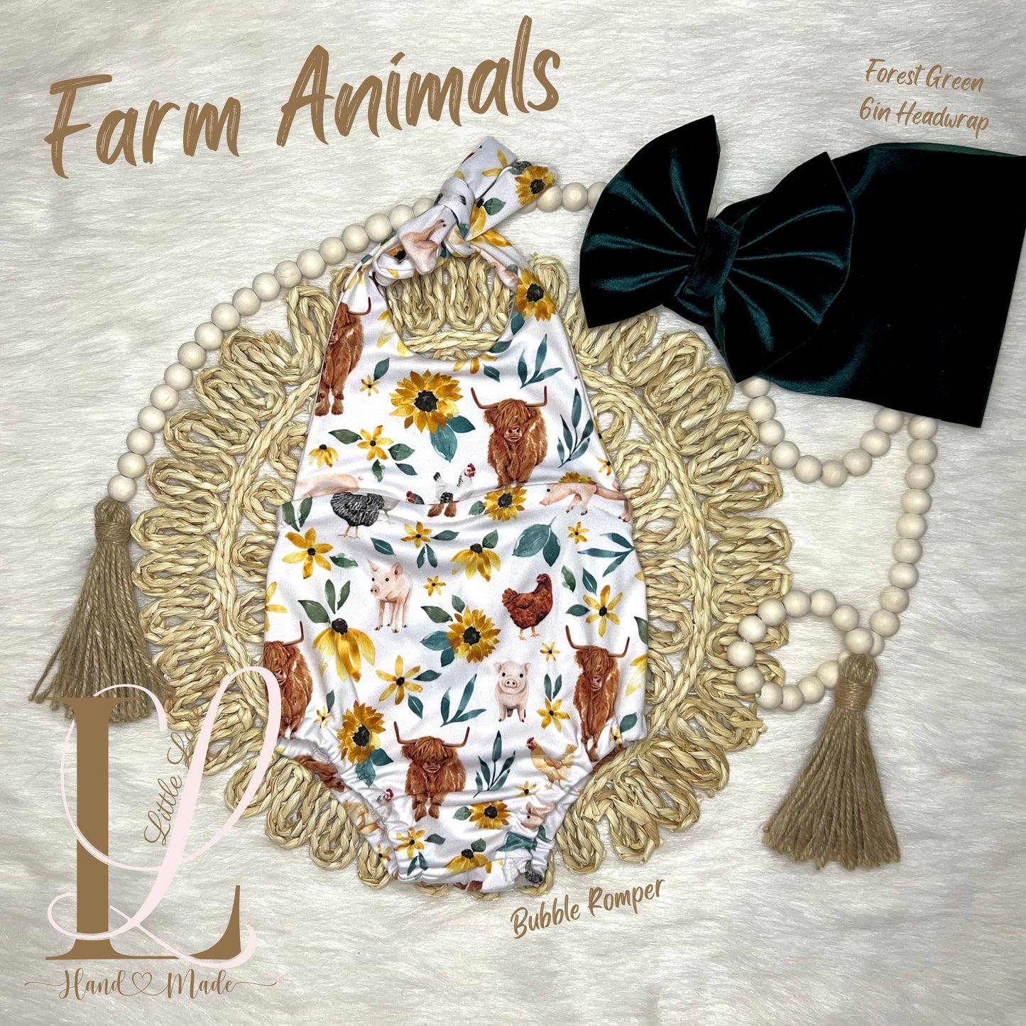 Farm Animals Bubble Romper