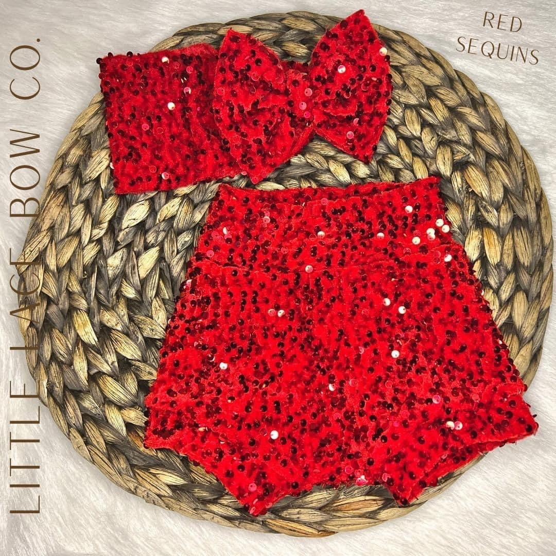 Red Sequins Bummies